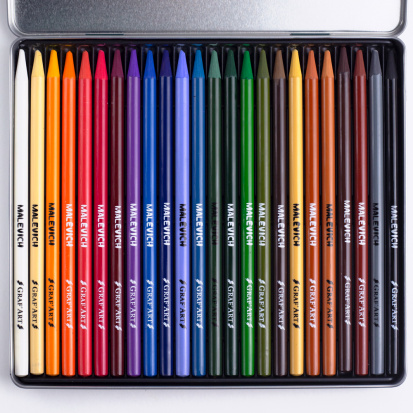 Набор пастельных карандашей монолит Малевичъ GrafArt, 24 цвета